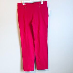 89th & Madison Vibrant Pink Cropped Pants NWT